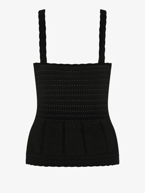 Ajour knit tanktop