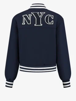 Baseball jack met N-logo en knopen