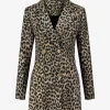 Blazer jurk met dieren print