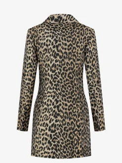 Blazer jurk met dieren print