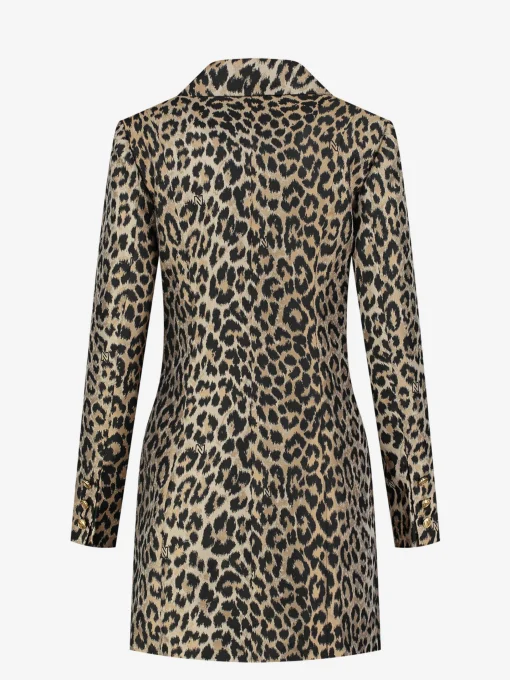 Blazer jurk met dieren print