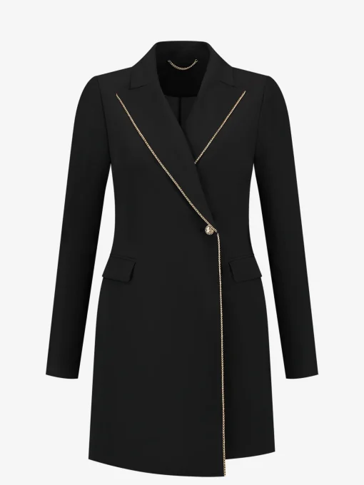Blazer jurk met N-knoop