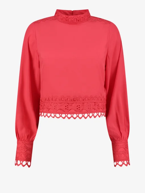 Blouse met kant detail