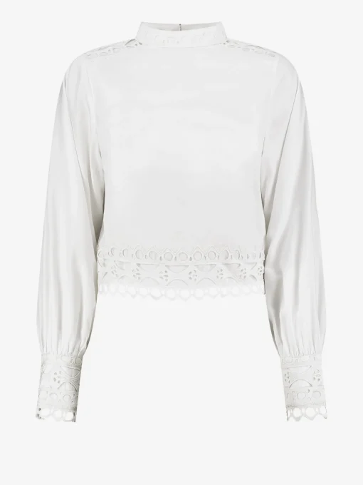 Blouse met kant detail