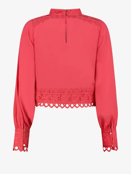 Blouse met kant detail