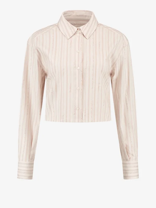 Blouse met logo patroon