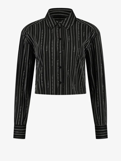 Blouse met logo patroon