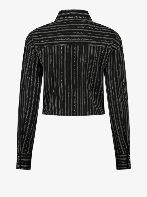 Blouse met logo patroon