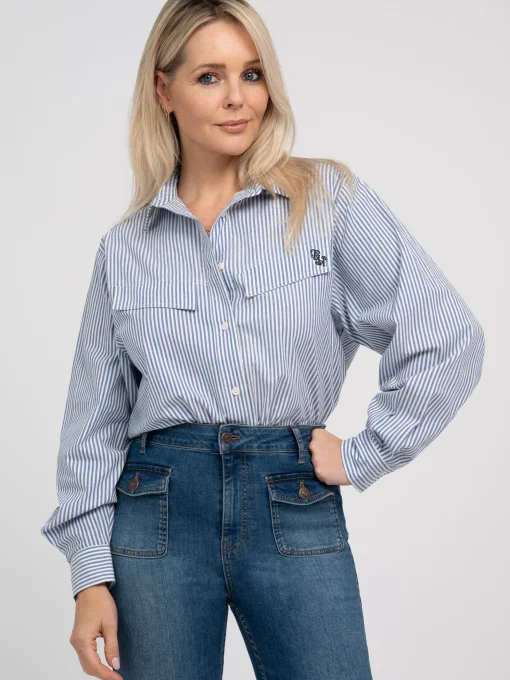 Blouse met strepen