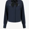 Blouse met strikkoord