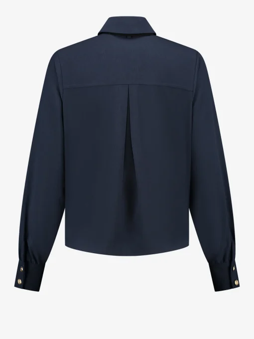 Blouse met strikkoord