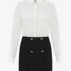 Blouse-jurk met krijtstrepen