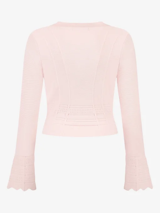 Cardigan met golvende mouwen