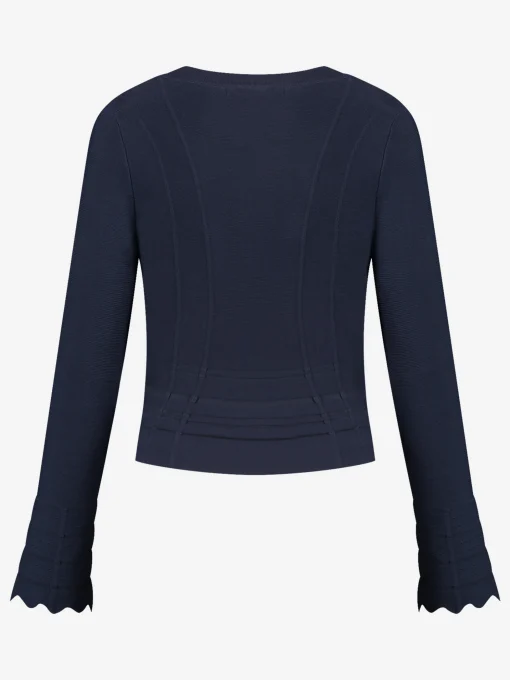 Cardigan met golvende mouwen