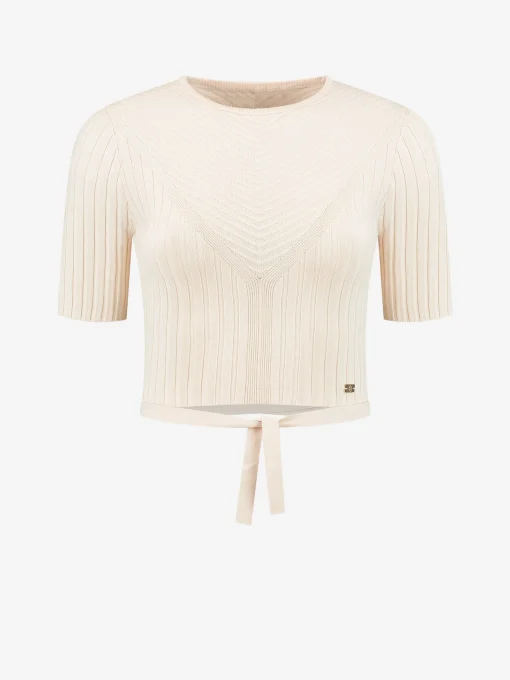 Crop Top met strikkoord