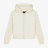 Cropped hoodie met ritssluiting