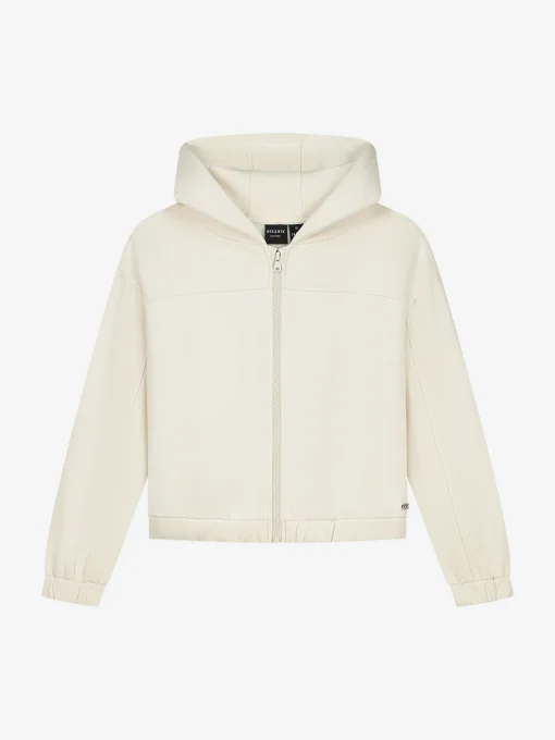 Cropped hoodie met ritssluiting