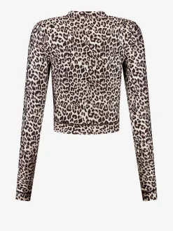 Cropped sport top met dieren print