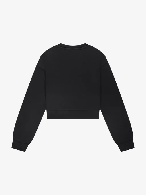 Cropped sweater met glinsterende studs