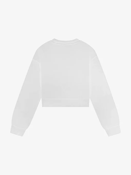 Cropped sweater met glinsterende studs