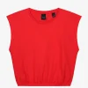 Cropped T-shirt met logo