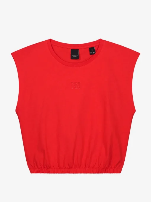 Cropped T-shirt met logo