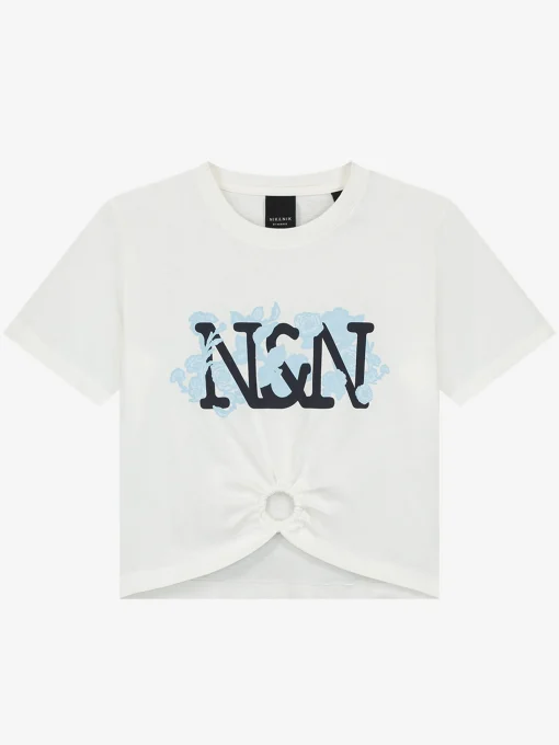Cropped T-shirt met NN-logo