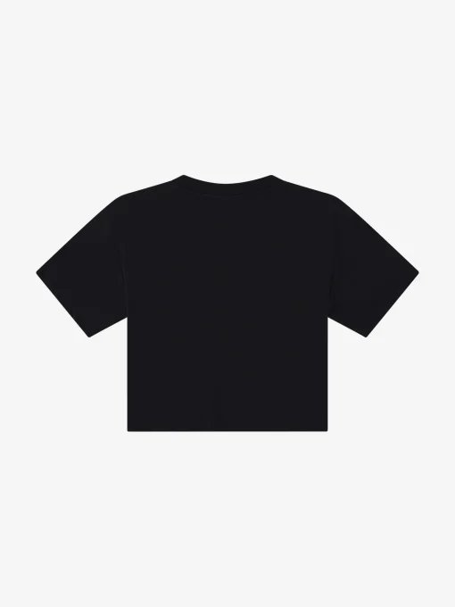 Cropped T-shirt met pailletten NIK&NIK logo