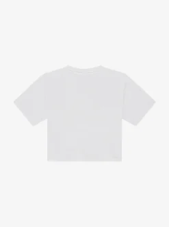 Cropped T-shirt met pailletten NIK&NIK logo