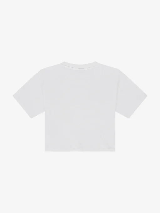 Cropped T-shirt met pailletten NIK&NIK logo
