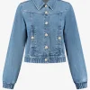 Denim bomber