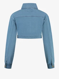 Denim jacket met detail aan de zijkant