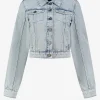 Denim jacket met lijn detail