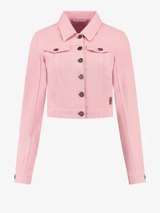 Denim jacket met lijn details