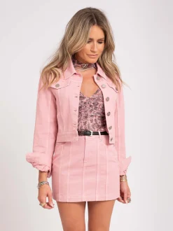Denim jacket met lijn details