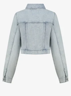 Denim jacket met lijn detail