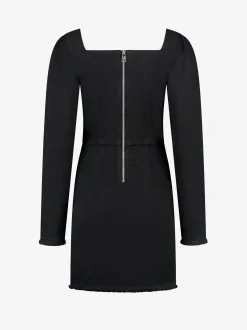 Denim jurk met cut-out