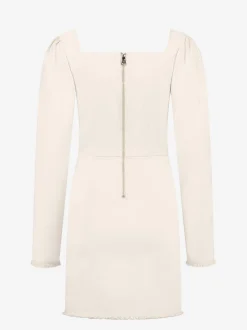 Denim jurk met cut-out