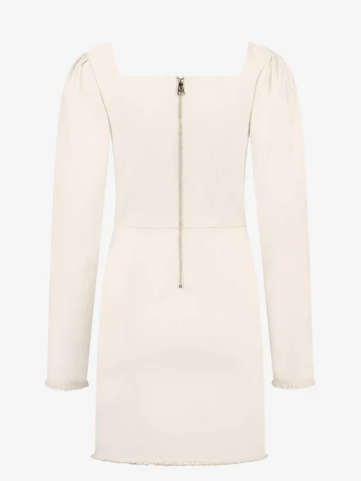 Denim jurk met cut-out