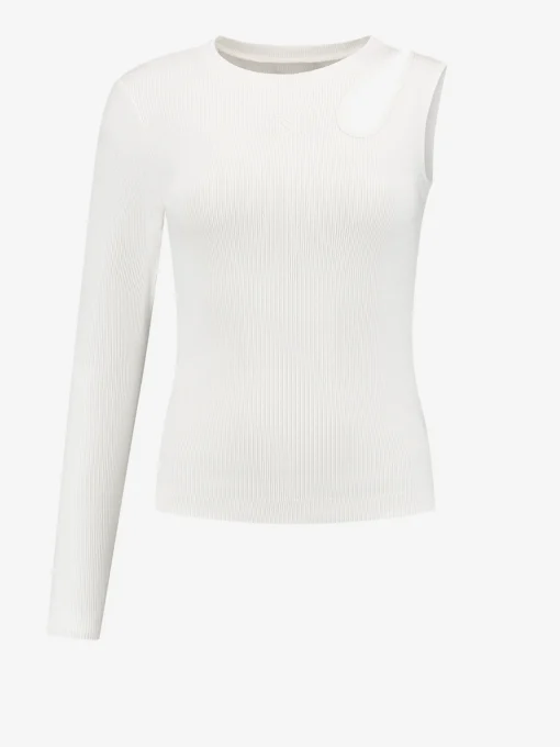 Een mouw top met cut out