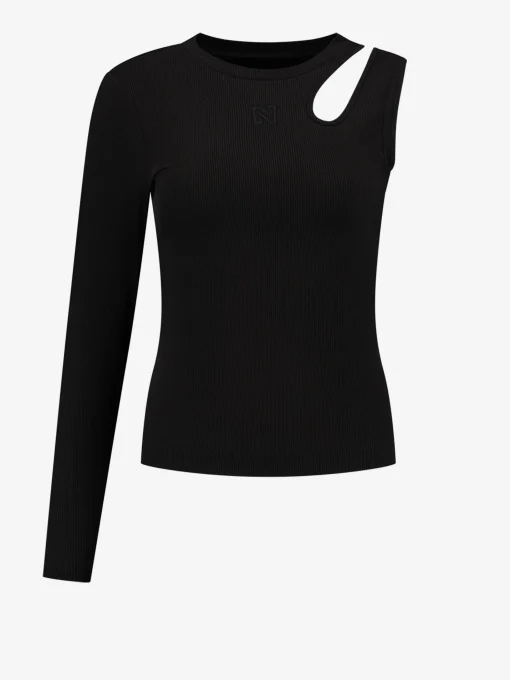 Een mouw top met cut out