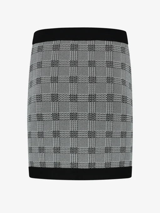 Fitted geruite rok