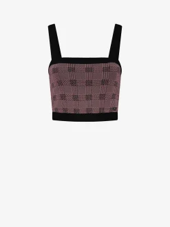 Fitted geruite top