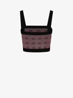 Fitted geruite top