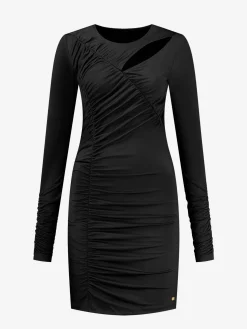 Fitted jurk met cut-out