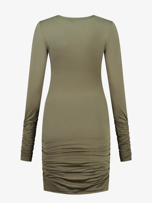 Fitted jurk met cut-out