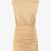 Fitted jurk met knopen