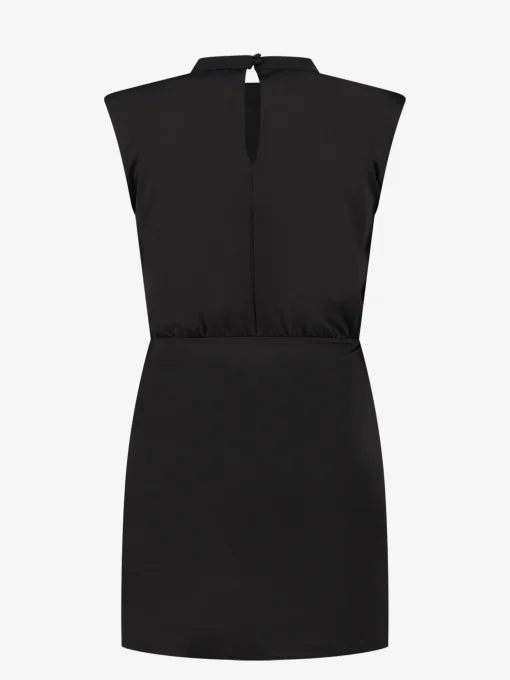 Fitted jurk met knopen