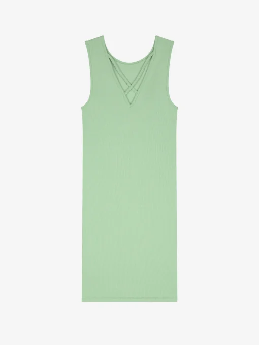 Fitted rib dress