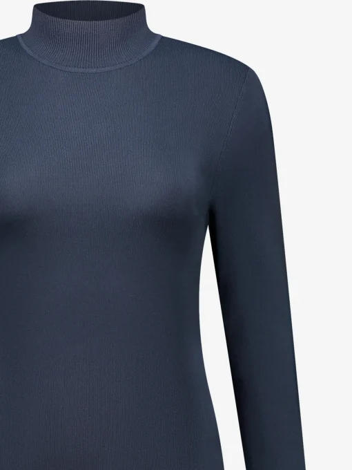 Fitted top met col